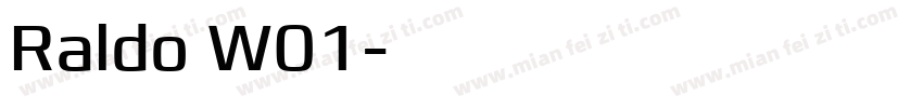 Raldo W01字体转换